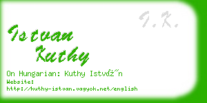 istvan kuthy business card